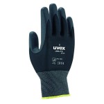 GLOVES UNILITE 6605 BLACK NYLON 15 GAUGE NBR FOAM PALM COAT SZ 9