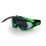 GOGGLES WELDING ULTRASONIC BLACK/GREEN FLIP-UP GREY SHADE 5 LENS