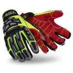 GLOVES HI-VIS 4011 EXT RESCUE C/W IMPACT PROTECTION CUT F SZ 8 HEXARMOR