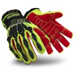 GLOVES HI-VIS 4013 EXT RESCUE C/W IMPACT PROTECTION CUT F SZ 7 HEXARMOR