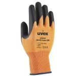 GLOVES UNIDUR 6649 ORANGE/BLACK HPPE/POLYAMIDE NBR FOAM CUT B SZ 7