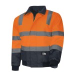 JACKET BOMBER / PILOT 300D POLY TRUVIS REFLECTIVE TAPE ORANGE / NAVY TJ2946T4