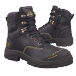 BOOT STEEL TOE 55-345Z NITRILE BUMP CAP ZIP BLACK SZ 8.5 OLIVER