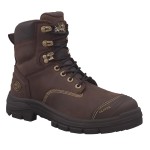 BOOT STEEL TOE 55-337 NITRILE BUMP CAP L/UP BROWN SZ 4 OLIVER