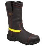 F/FIGHTER BOOT 66 SERIES 300MM H/LEG P/ON STRUCTURAL BLK 7.5 66-496 OLIVER
