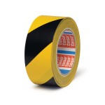 SAFETY WARNING TAPE 48MM X 66M YELLOW/BLACK STRIPED 6897 TESA