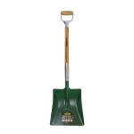 SHOVEL GALVANISED D HANDLE SQUARE MOUTH LARGE