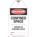 DANGER WORKER IN CONFINED SPACE TUFFA TAGS