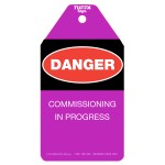 DANGER COMMISSIONING TUFFA TAGS