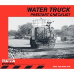 WATER TRUCK PRESTART CHECKLIST BOOKS