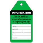 GREEN INFORMATION TUFFA TAGS