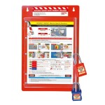 LOCKOUT PERMIT HOLDER CARD SAFE SINGLE SIDED