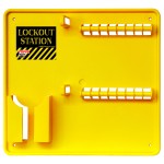 ONE PIECE OPEN LOCKOUT STATION FOR 16 LOCKS (UNFILLED)