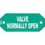 VALVE NORMALLY OPEN GREEN TUFFA TAG