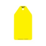 YELLOW PLAIN TUFFA TAGS (SMALL)