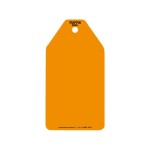 ORANGE PLAIN TUFFA TAGS (SMALL)