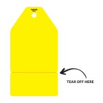 YELLOW PLAIN TUFFA TAGS 150MM X 80MM (TEAR OFF SECTION)