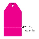 PINK PLAIN TUFFA TAGS 150MM X 80MM (TEAR OFF SECTION)