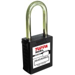 TUFFA SAFETY LOCKS STEEL SHACKLE (BLACK)