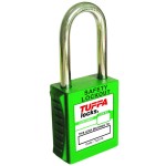 TUFFA SAFETY LOCKS STEEL SHACKLE (GREEN)