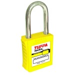 TUFFA SAFETY LOCKS STEEL SHACKLE (YELLOW)